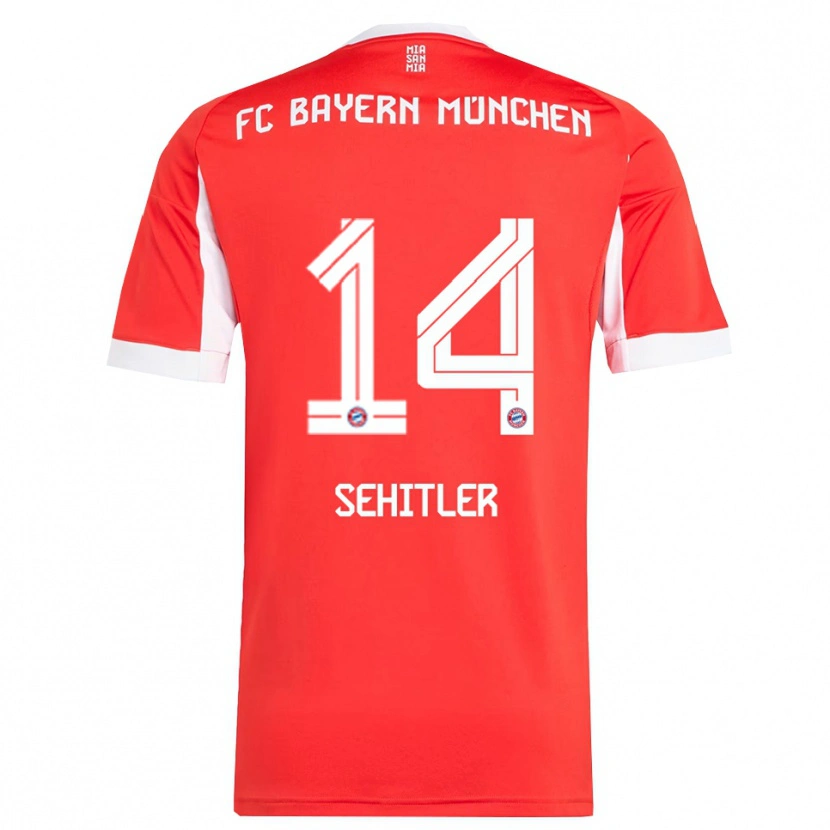 Danxen Barn Alara Şehitler #14 Röd Vit Hemmatröja Matchtröjor 2025/26 Tröjor T-Tröja
