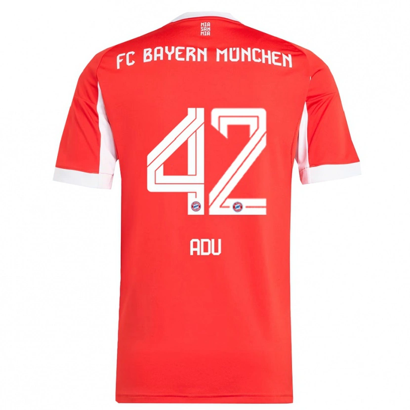 Danxen Barn Gibson Adu #42 Röd Vit Hemmatröja Matchtröjor 2025/26 Tröjor T-Tröja