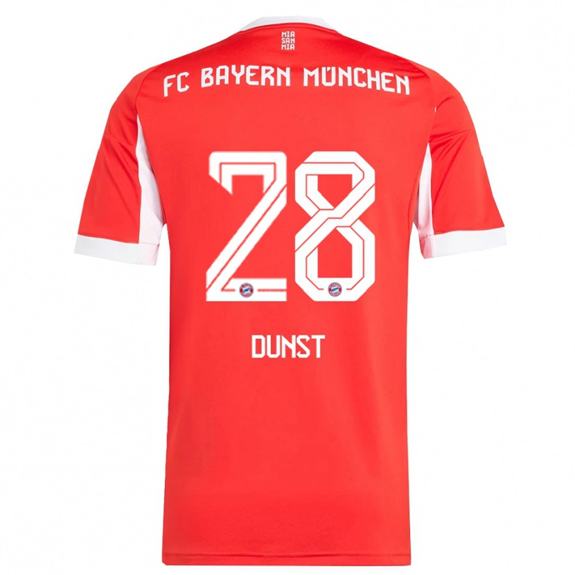Danxen Barn Barbara Dunst #28 Röd Vit Hemmatröja Matchtröjor 2025/26 Tröjor T-Tröja
