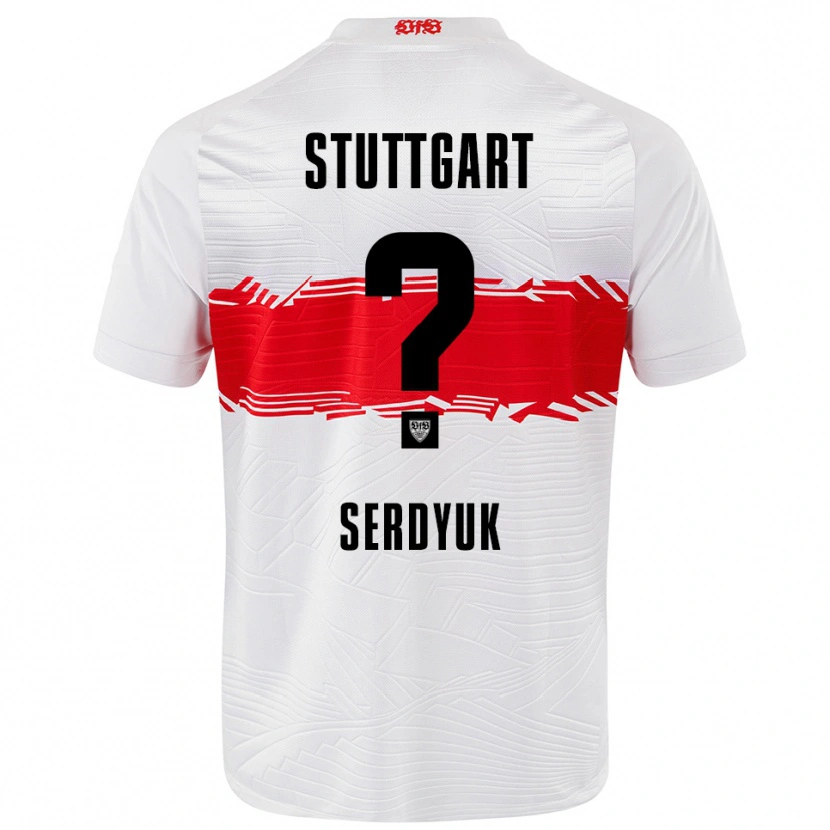 Danxen Barn Kirill Serdyuk #0 Vit Röd Hemmatröja Matchtröjor 2025/26 Tröjor T-Tröja