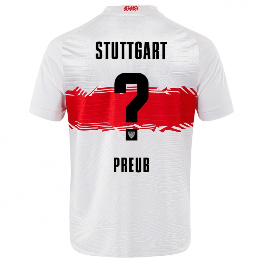 Danxen Barn Laurin Preuß #0 Vit Röd Hemmatröja Matchtröjor 2025/26 Tröjor T-Tröja