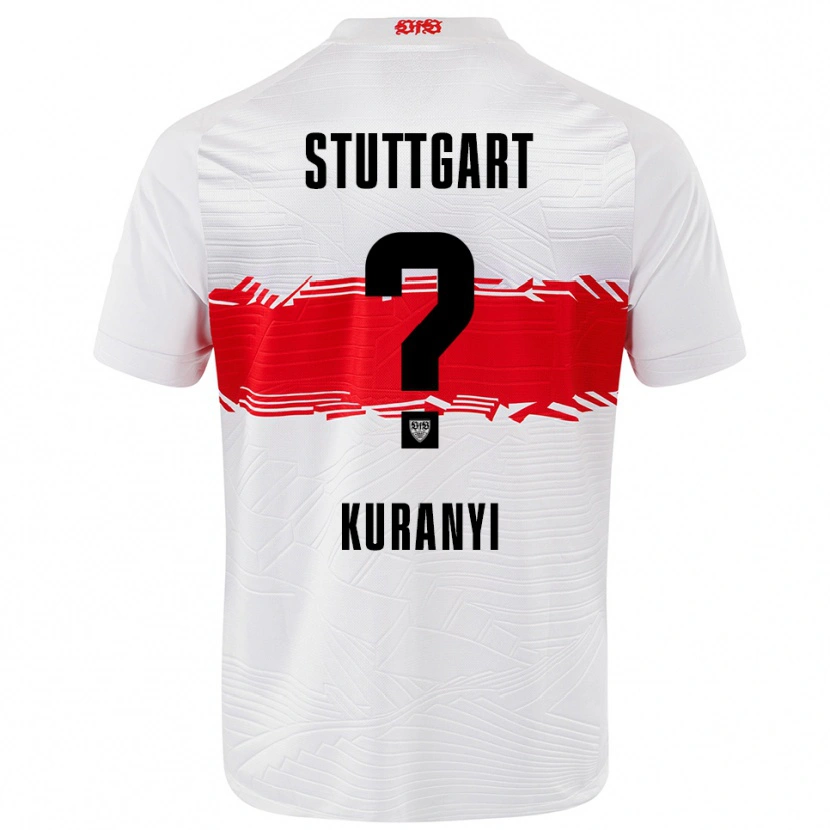 Danxen Barn Karlo Kuranyi #0 Vit Röd Hemmatröja Matchtröjor 2025/26 Tröjor T-Tröja