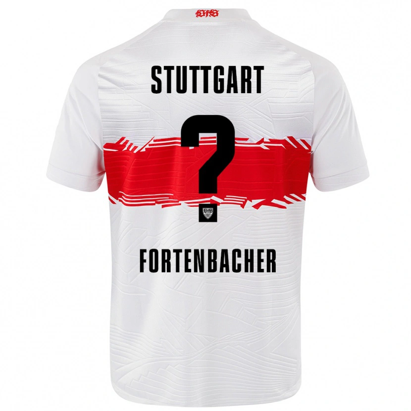 Danxen Barn Jannik Fortenbacher #0 Vit Röd Hemmatröja Matchtröjor 2025/26 Tröjor T-Tröja