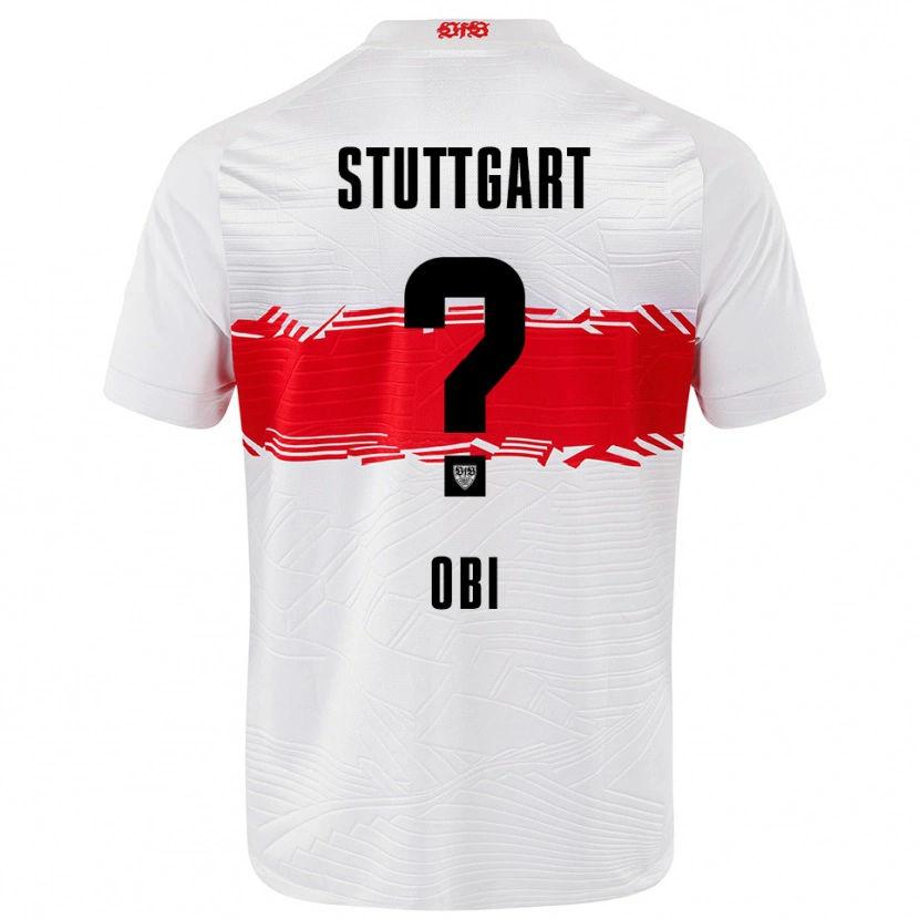 Danxen Barn Collin Obi #0 Vit Röd Hemmatröja Matchtröjor 2025/26 Tröjor T-Tröja