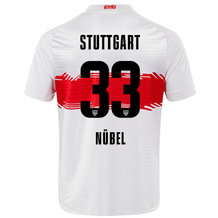 Danxen Barn Alexander Nübel #33 Vit Röd Hemmatröja Matchtröjor 2025/26 Tröjor T-Tröja