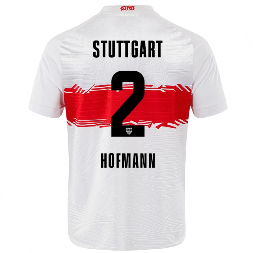 Danxen Barn Linette Hofmann #2 Vit Röd Hemmatröja Matchtröjor 2025/26 Tröjor T-Tröja