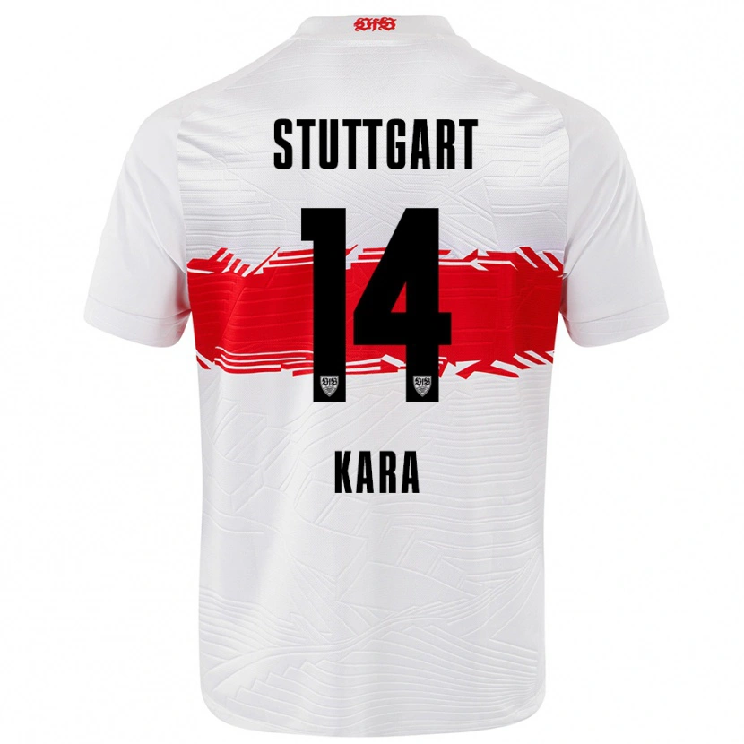 Danxen Barn Semih Kara #14 Vit Röd Hemmatröja Matchtröjor 2025/26 Tröjor T-Tröja
