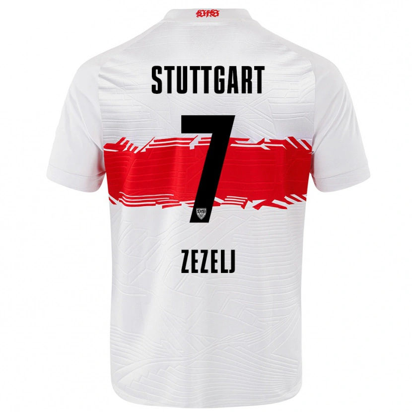 Danxen Barn Neno Zezelj #7 Vit Röd Hemmatröja Matchtröjor 2025/26 Tröjor T-Tröja