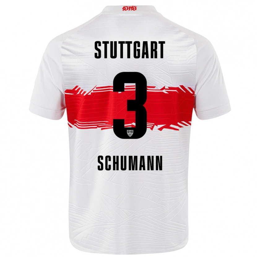 Danxen Barn Frederik Schumann #3 Vit Röd Hemmatröja Matchtröjor 2025/26 Tröjor T-Tröja