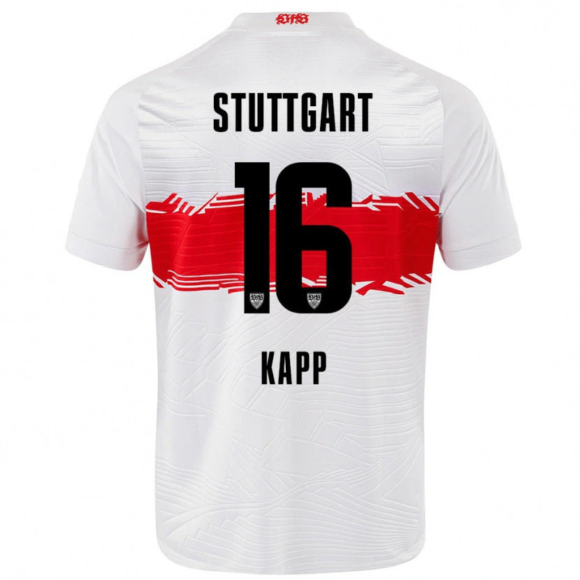 Danxen Barn Patrick Kapp #16 Vit Röd Hemmatröja Matchtröjor 2025/26 Tröjor T-Tröja