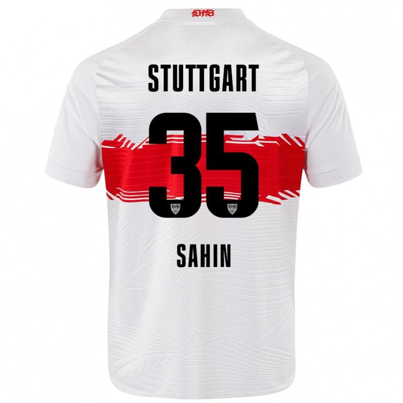 Danxen Barn Mehmet Sahin #35 Vit Röd Hemmatröja Matchtröjor 2025/26 Tröjor T-Tröja