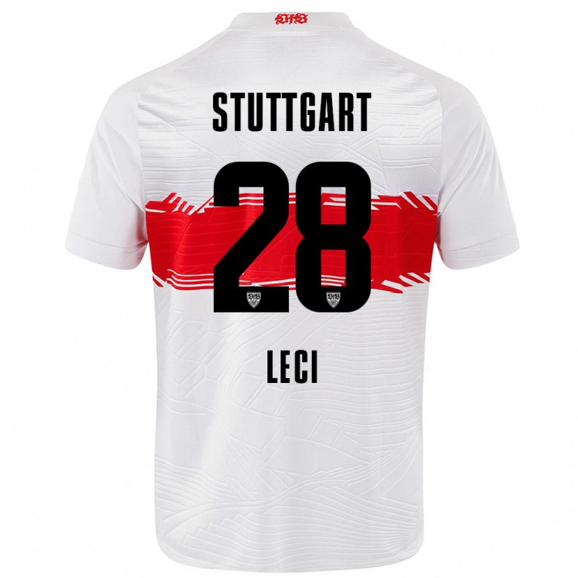 Danxen Barn Besarta Leci #28 Vit Röd Hemmatröja Matchtröjor 2025/26 Tröjor T-Tröja