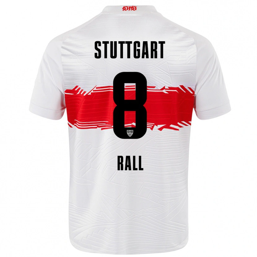 Danxen Barn Maximiliane Rall #8 Vit Röd Hemmatröja Matchtröjor 2025/26 Tröjor T-Tröja