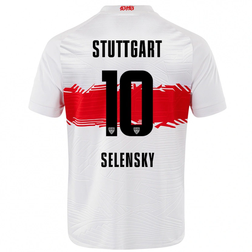 Danxen Barn Anja Selensky #10 Vit Röd Hemmatröja Matchtröjor 2025/26 Tröjor T-Tröja