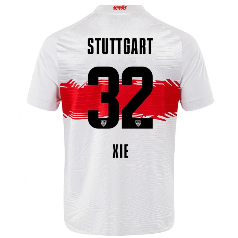 Danxen Barn Alexander Xie #32 Vit Röd Hemmatröja Matchtröjor 2025/26 Tröjor T-Tröja