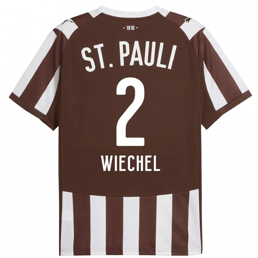 Danxen Barn Jan Wiechel #2 Kaffe Vit Hemmatröja Matchtröjor 2025/26 Tröjor T-Tröja