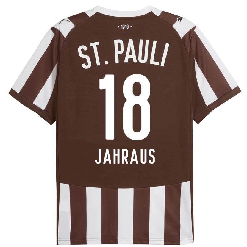 Danxen Barn Luis Jahraus #18 Kaffe Vit Hemmatröja Matchtröjor 2025/26 Tröjor T-Tröja