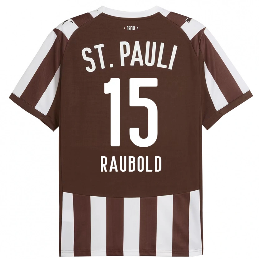 Danxen Barn Jannis Raubold #15 Kaffe Vit Hemmatröja Matchtröjor 2025/26 Tröjor T-Tröja