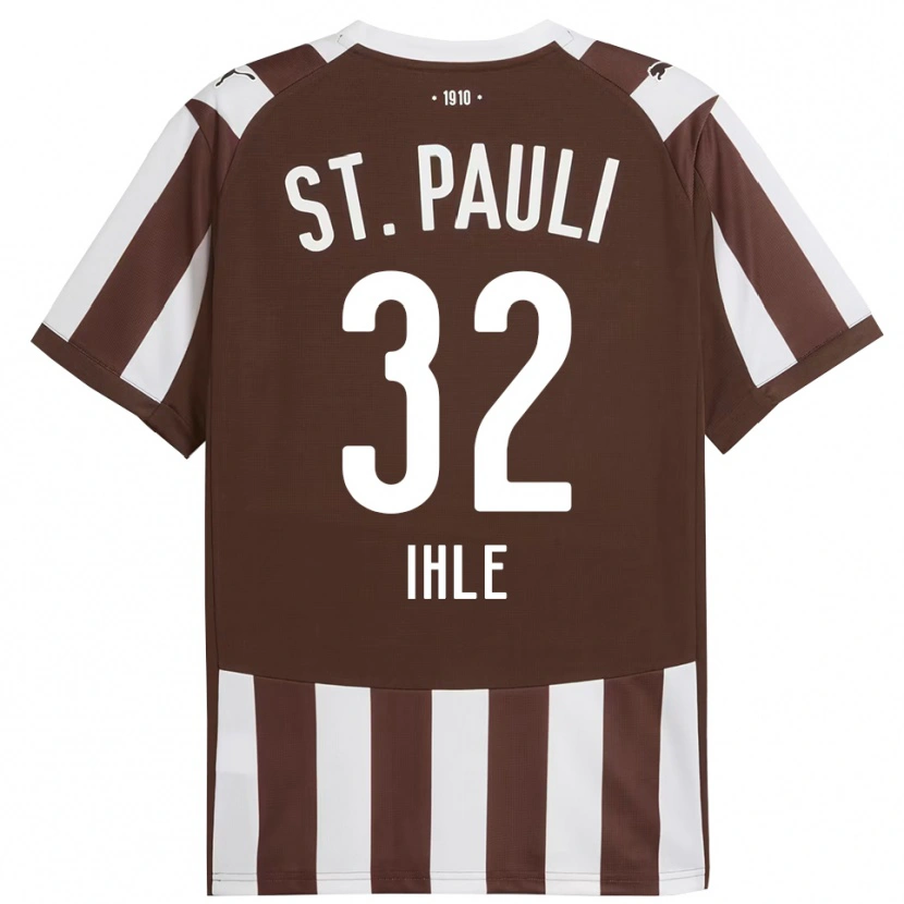 Danxen Barn Friederike Ihle #32 Kaffe Vit Hemmatröja Matchtröjor 2025/26 Tröjor T-Tröja