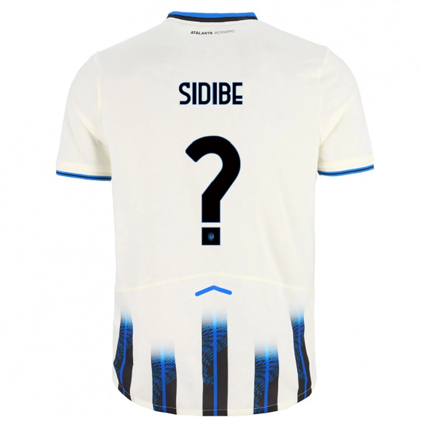 Danxen Barn Alassane Sidibe #0 Vit Blå Bortatröja Matchtröjor 2025/26 Tröjor T-Tröja