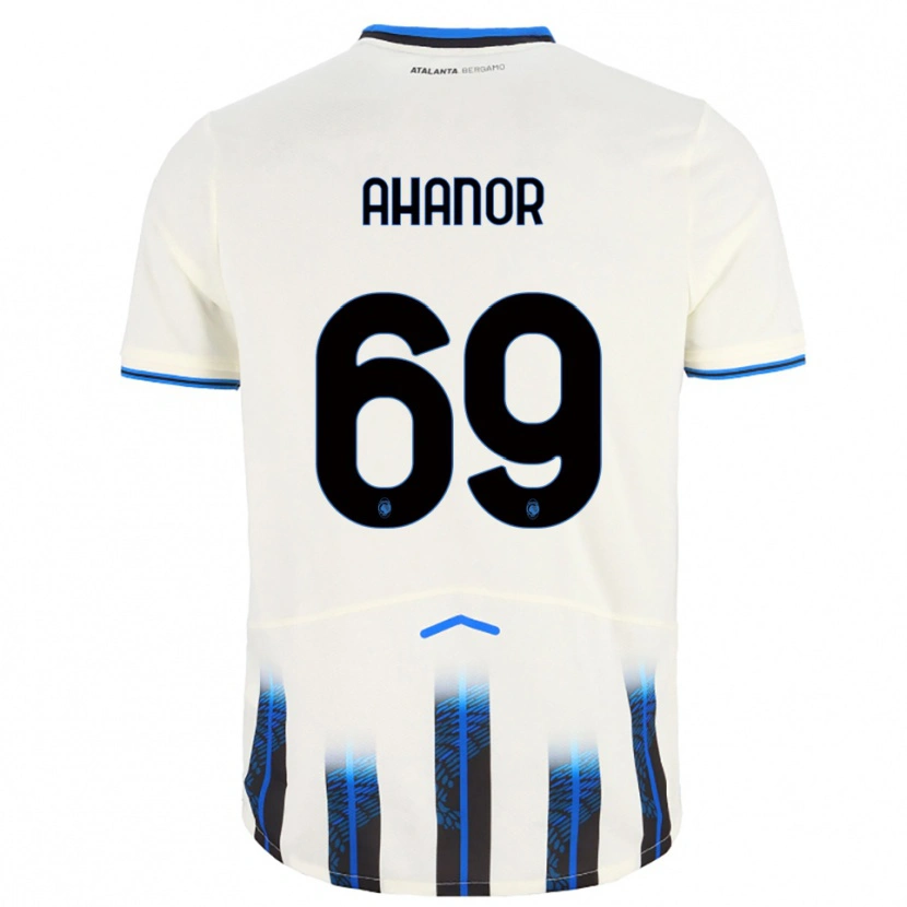 Danxen Barn Honest Ahanor #69 Vit Blå Bortatröja Matchtröjor 2025/26 Tröjor T-Tröja