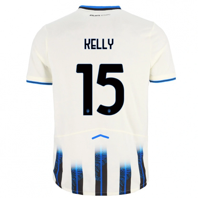 Danxen Barn Maegan Kelly #15 Vit Blå Bortatröja Matchtröjor 2025/26 Tröjor T-Tröja