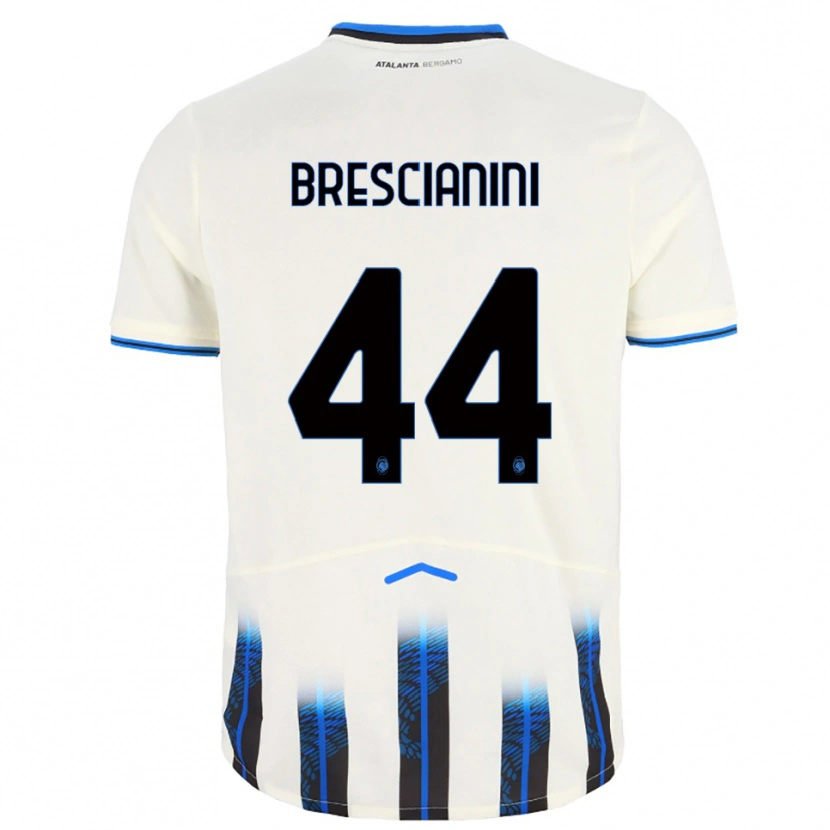 Danxen Barn Marco Brescianini #44 Vit Blå Bortatröja Matchtröjor 2025/26 Tröjor T-Tröja