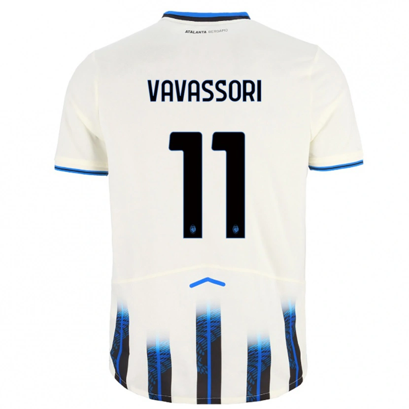 Danxen Barn Dominic Vavassori #11 Vit Blå Bortatröja Matchtröjor 2025/26 Tröjor T-Tröja