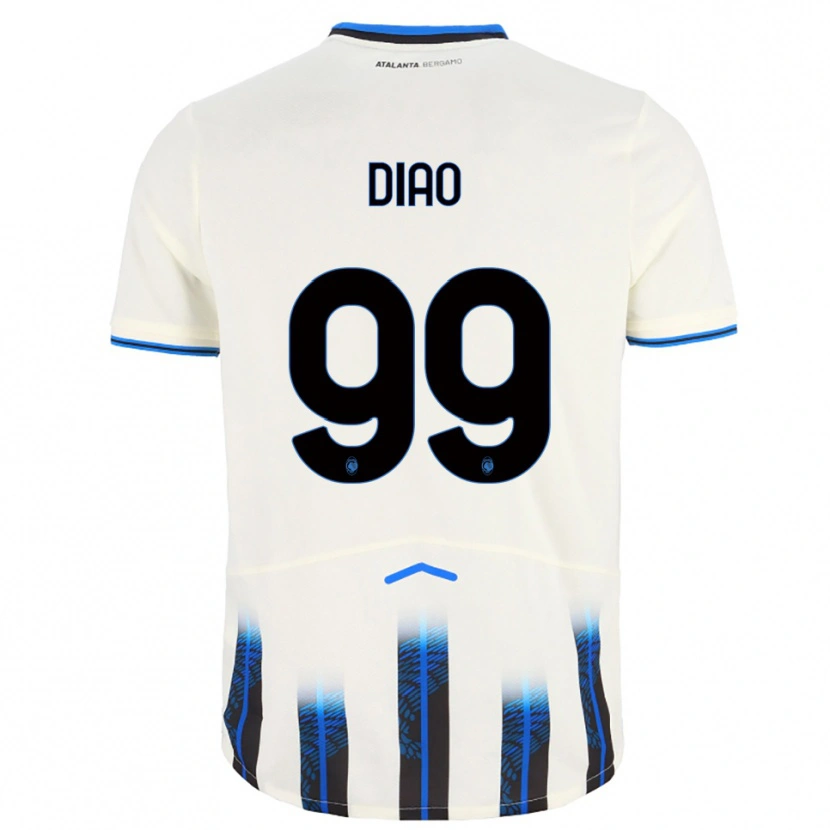 Danxen Barn Siren Diao #99 Vit Blå Bortatröja Matchtröjor 2025/26 Tröjor T-Tröja