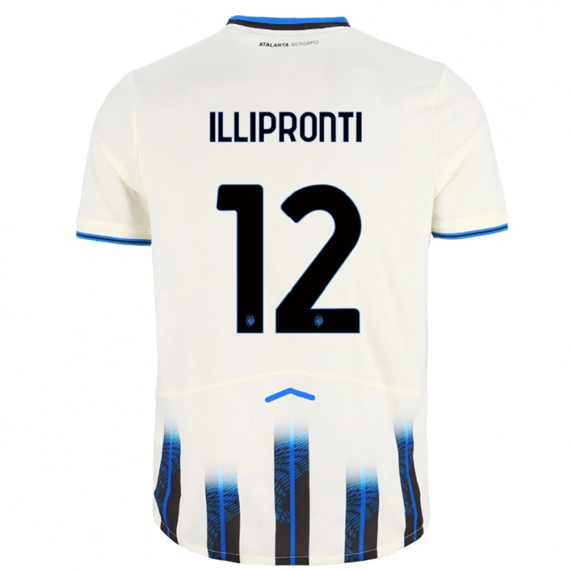 Danxen Barn Filippo Illipronti #12 Vit Blå Bortatröja Matchtröjor 2025/26 Tröjor T-Tröja