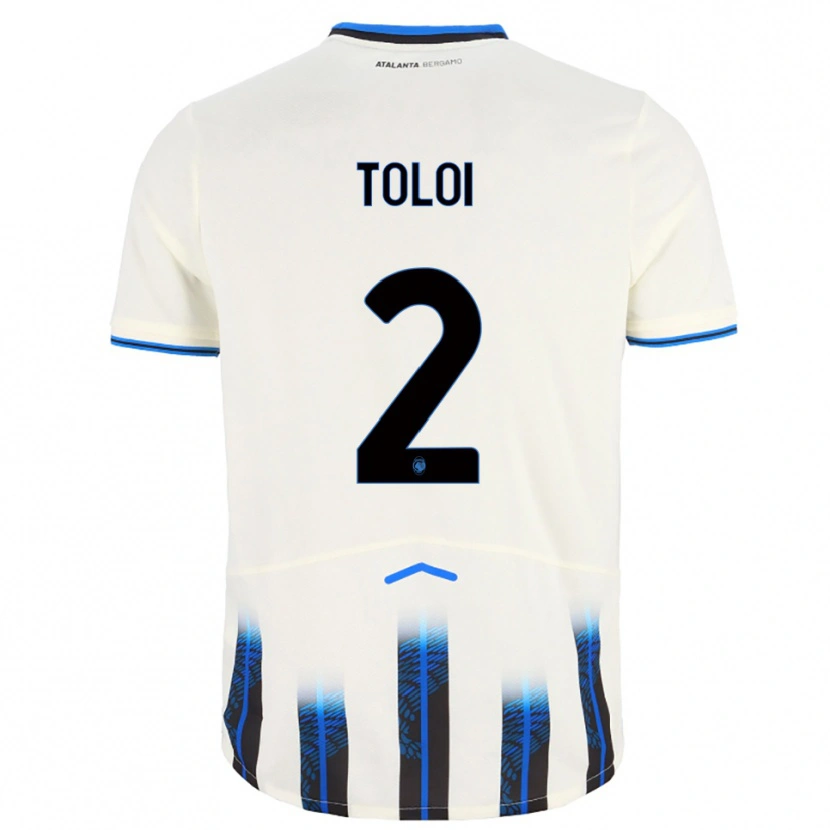 Danxen Barn Rafael Toloi #2 Vit Blå Bortatröja Matchtröjor 2025/26 Tröjor T-Tröja