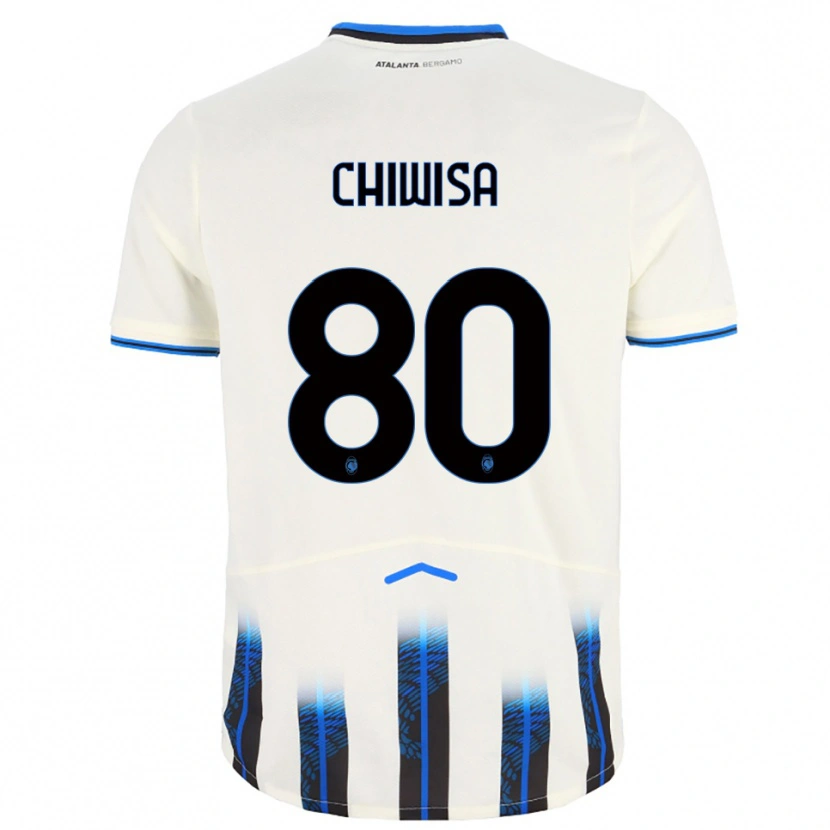 Danxen Barn Mannah Chiwisa #80 Vit Blå Bortatröja Matchtröjor 2025/26 Tröjor T-Tröja