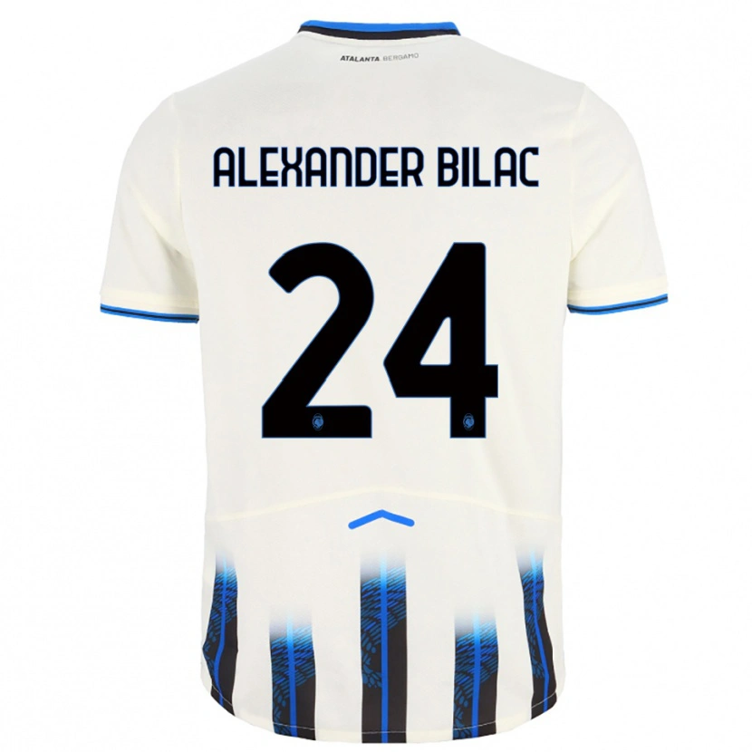 Danxen Barn Max Bilac #24 Vit Blå Bortatröja Matchtröjor 2025/26 Tröjor T-Tröja