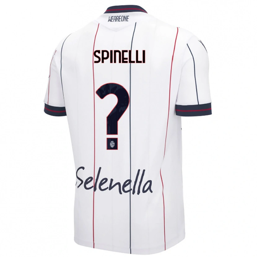 Danxen Barn Giorgia Spinelli #0 Vit Kungsblå Bortatröja Matchtröjor 2025/26 Tröjor T-Tröja