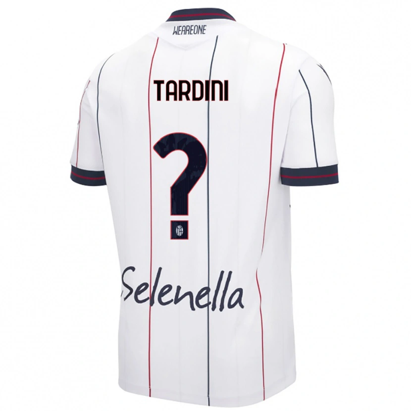 Danxen Barn Sara Tardini #0 Vit Kungsblå Bortatröja Matchtröjor 2025/26 Tröjor T-Tröja