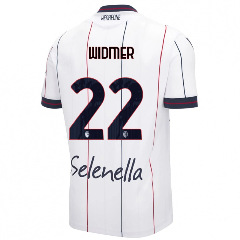 Danxen Barn Renato Widmer D'autilia #22 Vit Kungsblå Bortatröja Matchtröjor 2025/26 Tröjor T-Tröja