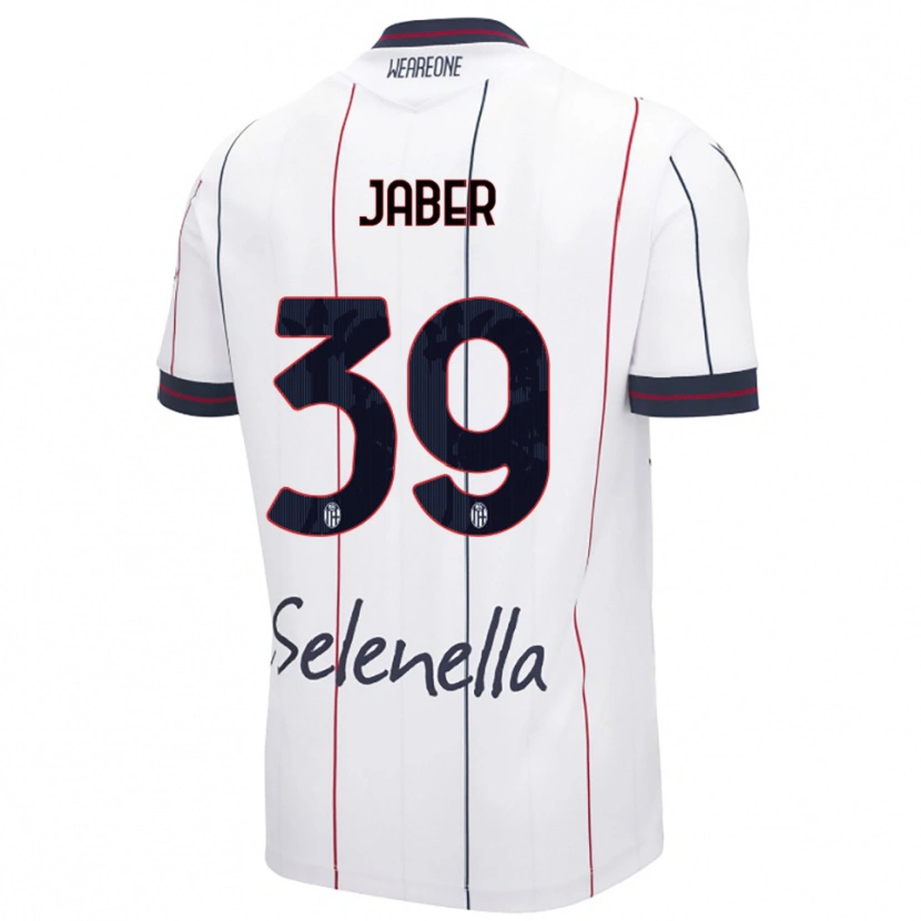 Danxen Barn Ali Jaber #39 Vit Kungsblå Bortatröja Matchtröjor 2025/26 Tröjor T-Tröja