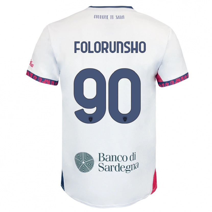 Danxen Barn Michael Folorunsho #90 Vit Marinblå Röd Bortatröja Matchtröjor 2025/26 Tröjor T-Tröja
