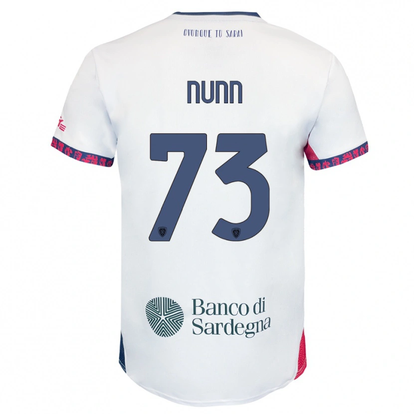 Danxen Barn Jack Nunn #73 Vit Marinblå Röd Bortatröja Matchtröjor 2025/26 Tröjor T-Tröja