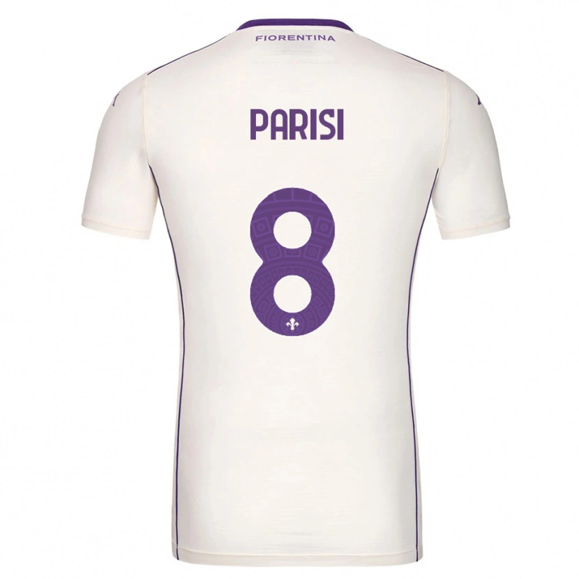 Danxen Barn Alice Parisi #8 Vit Lila Röd Bortatröja Matchtröjor 2025/26 Tröjor T-Tröja