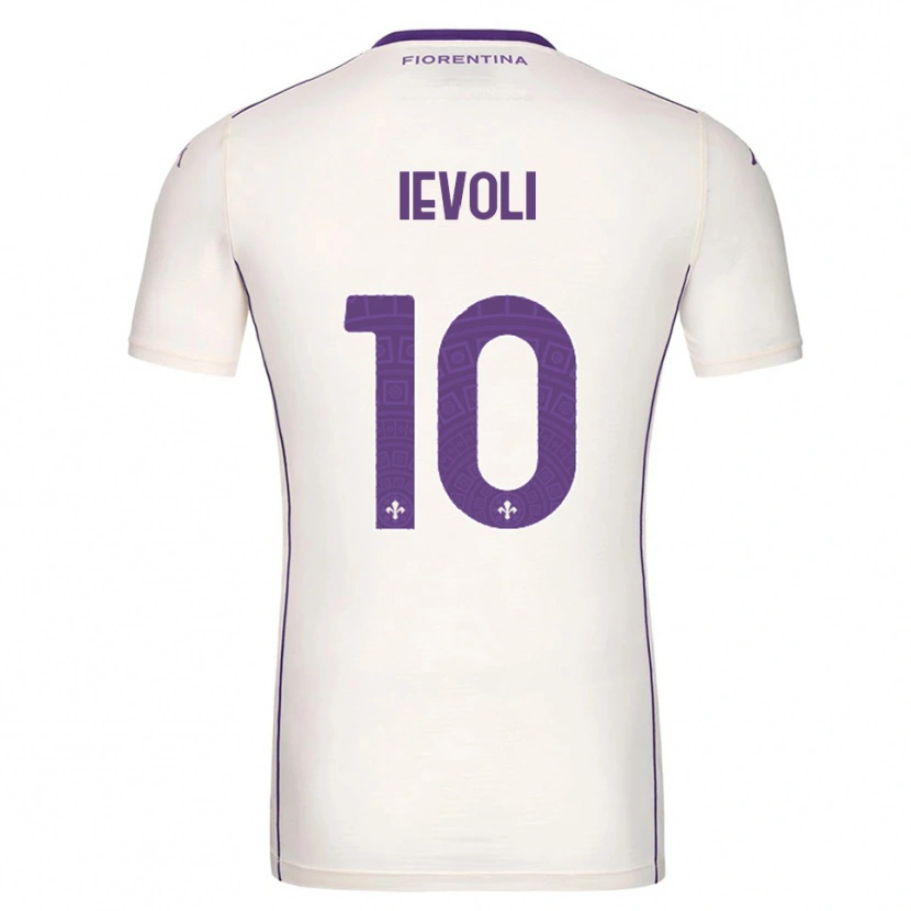 Danxen Barn Mattia Ievoli #10 Vit Lila Röd Bortatröja Matchtröjor 2025/26 Tröjor T-Tröja