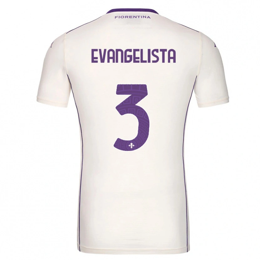 Danxen Barn Carlo Evangelista #3 Vit Lila Röd Bortatröja Matchtröjor 2025/26 Tröjor T-Tröja