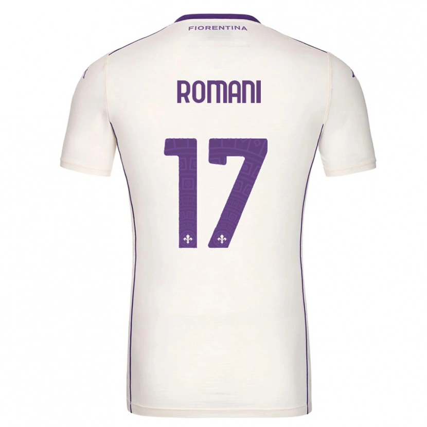 Danxen Barn Lorenzo Romani #17 Vit Lila Röd Bortatröja Matchtröjor 2025/26 Tröjor T-Tröja