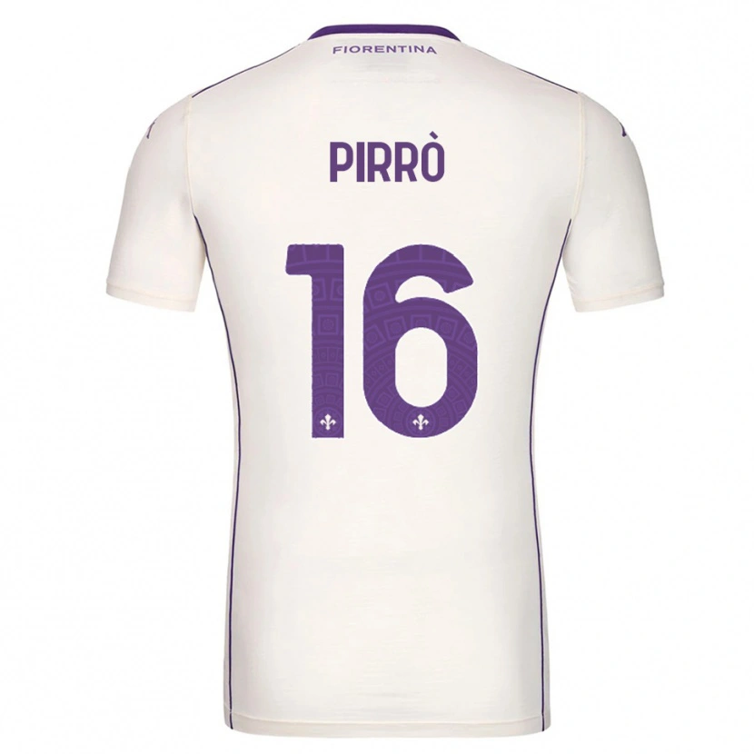 Danxen Barn Antonio Pirrò #16 Vit Lila Röd Bortatröja Matchtröjor 2025/26 Tröjor T-Tröja