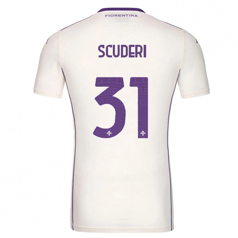 Danxen Barn Giulio Scuderi #31 Vit Lila Röd Bortatröja Matchtröjor 2025/26 Tröjor T-Tröja