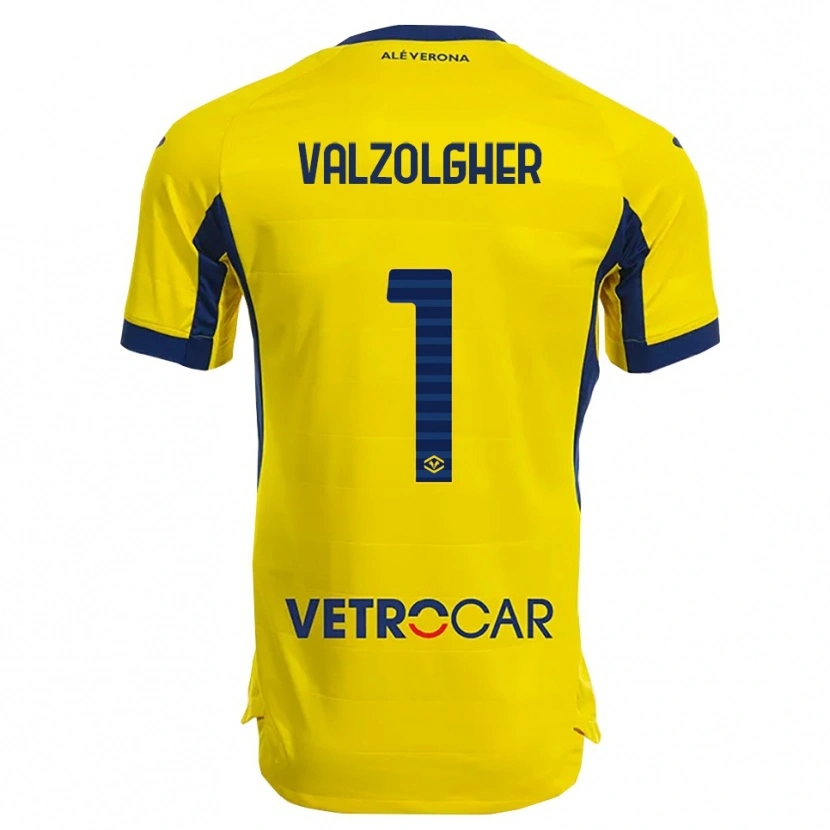 Danxen Barn Chiara Valzolgher #1 Gul Marinblå Bortatröja Matchtröjor 2025/26 Tröjor T-Tröja