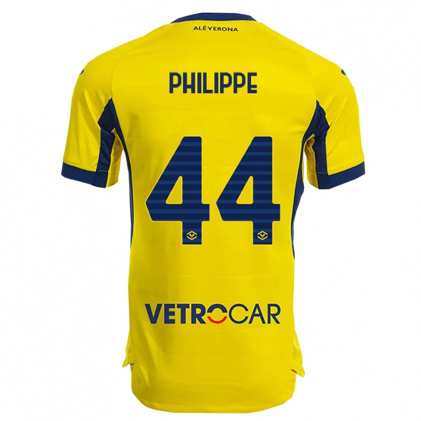 Danxen Barn Mathis Amanu Philippe #44 Gul Marinblå Bortatröja Matchtröjor 2025/26 Tröjor T-Tröja