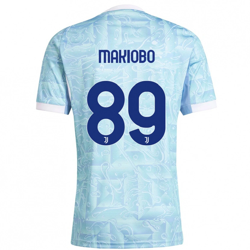 Danxen Barn Grady Makiobo #89 Himmelsblå Gul Bortatröja Matchtröjor 2025/26 Tröjor T-Tröja
