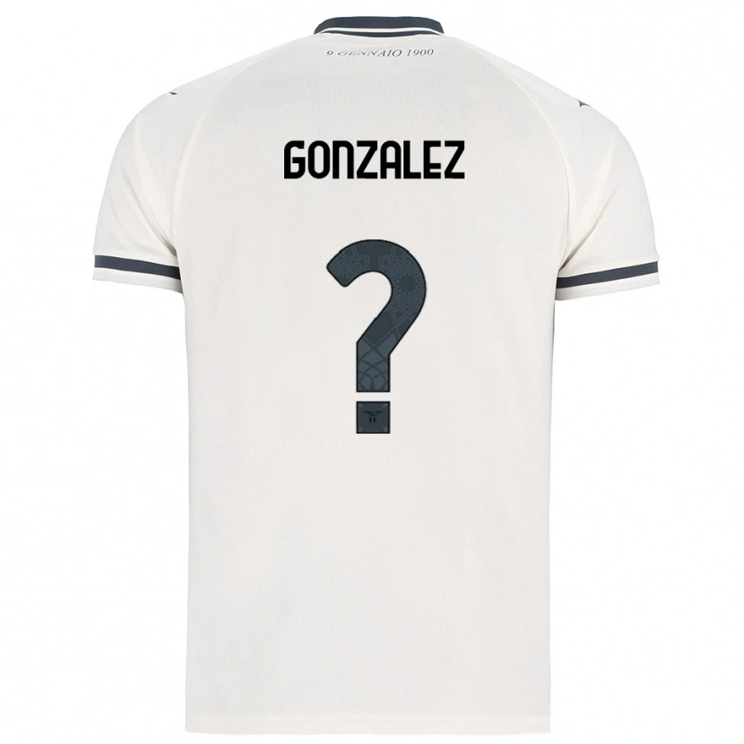 Danxen Barn Diego González #0 Vit Marinblå Bortatröja Matchtröjor 2025/26 Tröjor T-Tröja