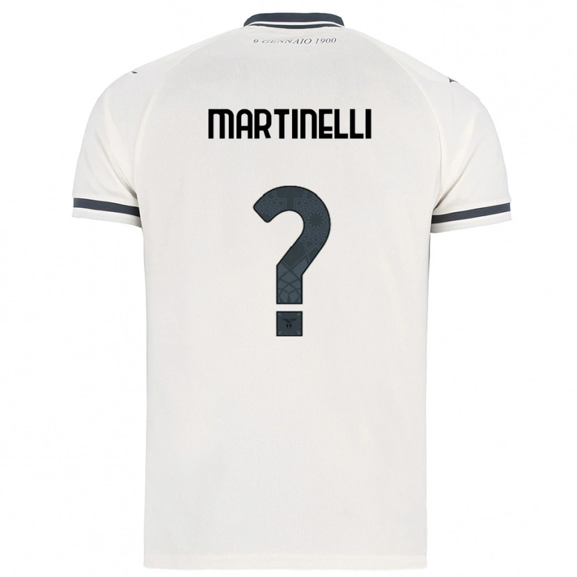 Danxen Barn Leonardo Martinelli #0 Vit Marinblå Bortatröja Matchtröjor 2025/26 Tröjor T-Tröja